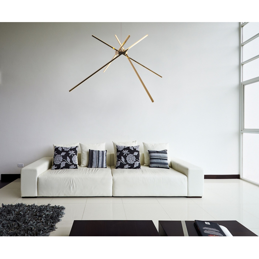 MAXLIGHT P0457 - LED Chandelier on a string SPIDER LED/33W/230V gold