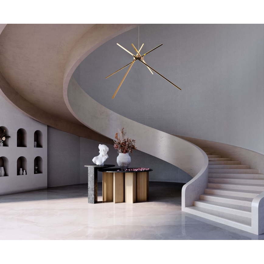 MAXLIGHT P0457 - LED Chandelier on a string SPIDER LED/33W/230V gold