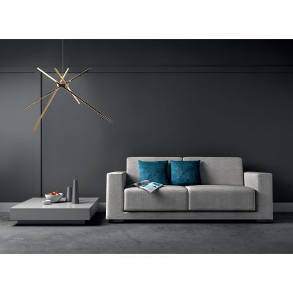 MAXLIGHT P0457 - LED Chandelier on a string SPIDER LED/33W/230V gold
