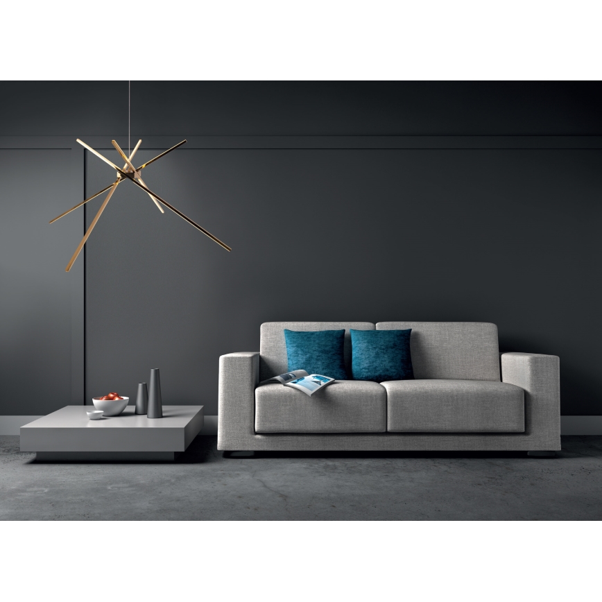 MAXLIGHT P0457 - LED Chandelier on a string SPIDER LED/33W/230V gold