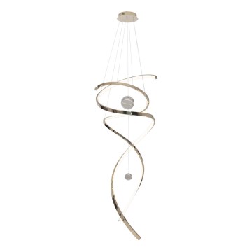 MAXLIGHT P0483D - LED Dimmable chandelier on a string RITZ LED/100W/230V d. 60 cm CRI 90 brass