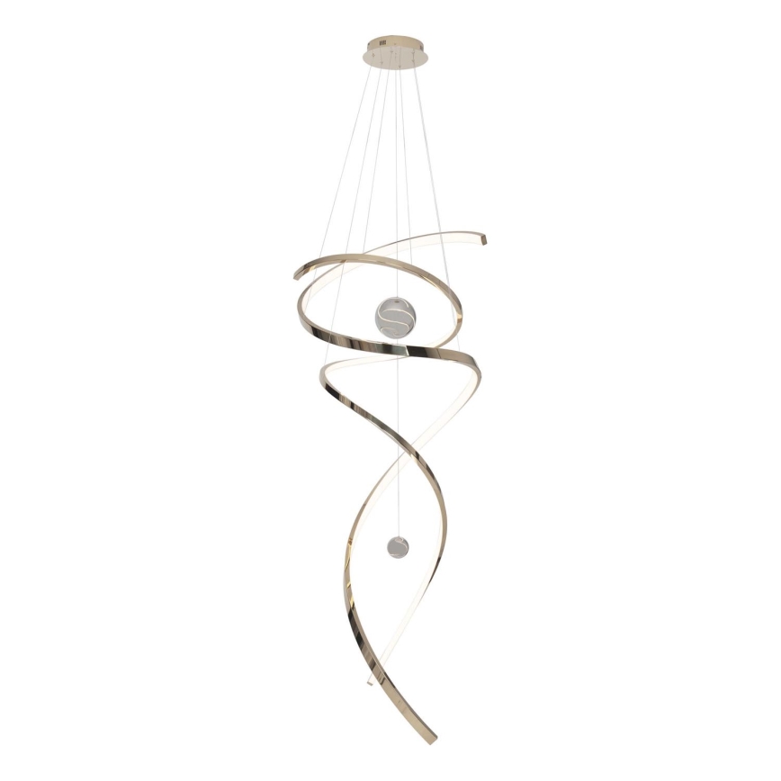 MAXLIGHT P0483D - LED Dimmable chandelier on a string RITZ LED/100W/230V d. 60 cm CRI 90 brass