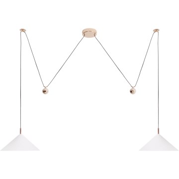 MAXLIGHT P0506 - LED Chandelier on a string VULCANO 2xLED/5W/230V spider white