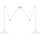 MAXLIGHT P0506 - LED Chandelier on a string VULCANO 2xLED/5W/230V spider white