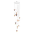 MAXLIGHT P0526D - LED Dimmable chandelier on a string PALLONCINI 11xLED/6W/230V d. 45 cm clear/beige/smoky