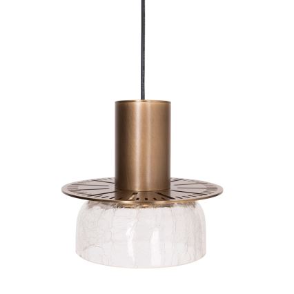 MAXLIGHT P0530 - LED Chandelier on a string SIGNATURE LED/8W/230V d. 15 cm brass/clear