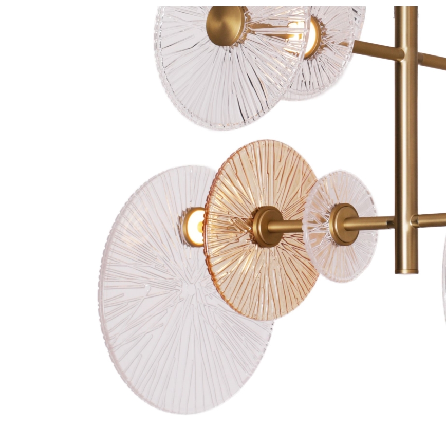 MAXLIGHT P0541 - LED Chandelier on a pole ALLURE 14xLED/5W/230V d. 60 cm gold