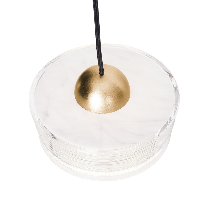 MAXLIGHT P0542 - LED Chandelier on a string LIPARI LED/6W/230V d. 16 cm clear