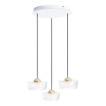 MAXLIGHT P0543 - LED Chandelier on a string LIPARI LED/22W/230V d. 35 cm clear