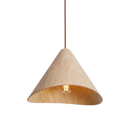 MAXLIGHT P0547 - Chandelier on a string SAKURA 1xE27/60W/230V d. 33,5 cm oak