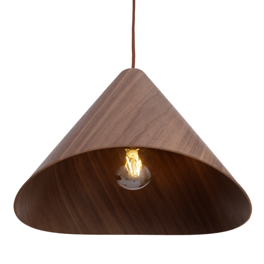 MAXLIGHT P0548 - Chandelier on a string SAKURA 1xE27/60W/230V d. 33,5 cm walnut
