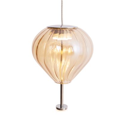 MAXLIGHT P0575 - LED Chandelier on a string PALLONCINI 2xLED/3W/230V d. 12 cm beige