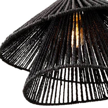 MAXLIGHT P0580 - Chandelier on a string AMALFI 1xE27/15W/230V d. 45 cm black