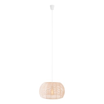 MAXLIGHT P0583 - Chandelier on a string PRASLIN 1xE27/15W/230V d. 39 cm beige