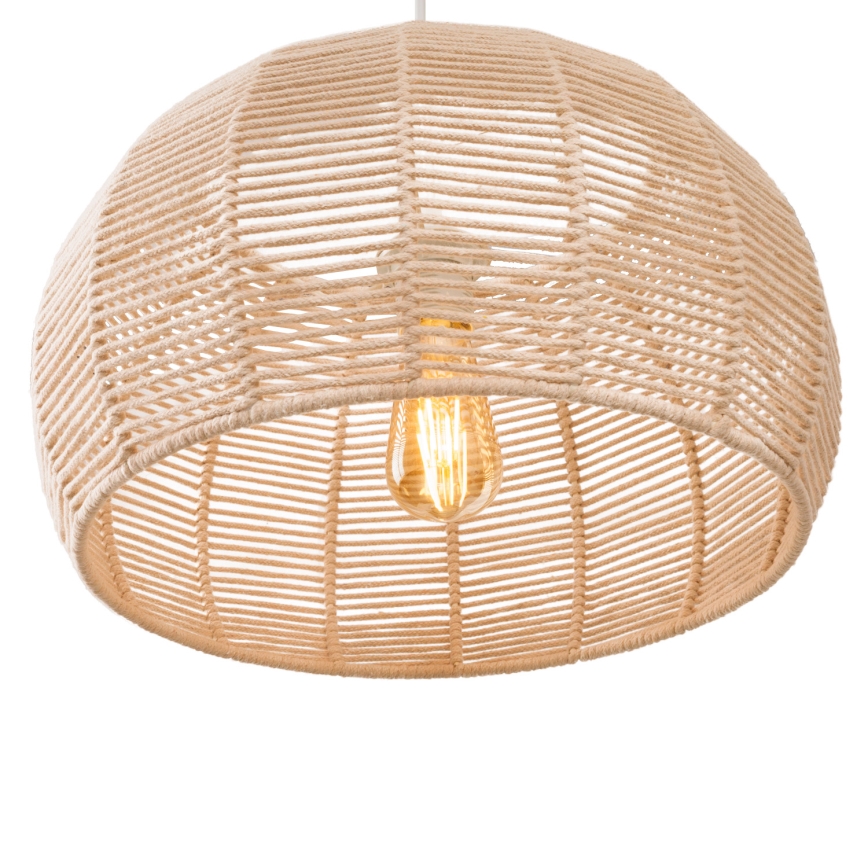 MAXLIGHT P0583 - Chandelier on a string PRASLIN 1xE27/15W/230V d. 39 cm beige