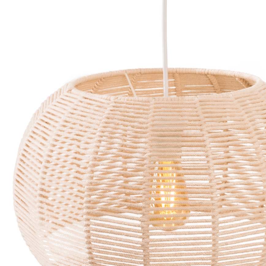 MAXLIGHT P0583 - Chandelier on a string PRASLIN 1xE27/15W/230V d. 39 cm beige