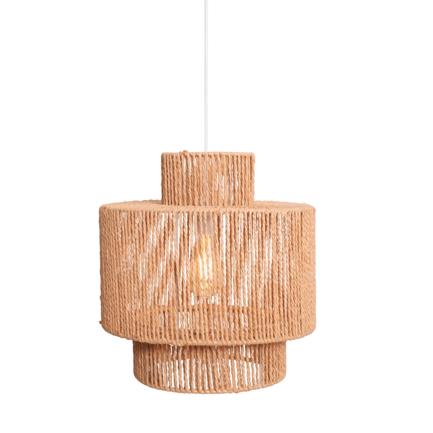 MAXLIGHT P0586 - Chandelier on a string LABRIZ 1xE27/15W/230V d. 35 cm beige