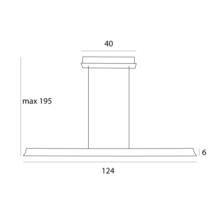 MAXLIGHT P0594 - LED Dimmable chandelier on a string JO-JO LED/38W/230V 2700/4500/5500K brass
