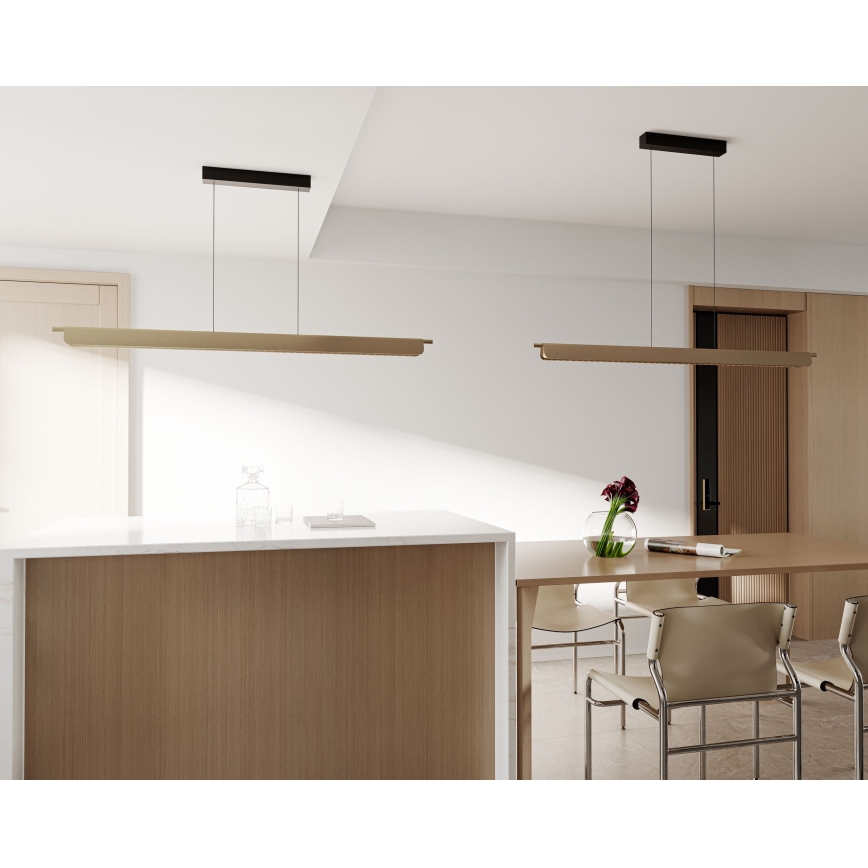 MAXLIGHT P0596 - JO-JO LED Dimmable Cable-Suspended Chandelier LED/40W/230V 2700/4500/5500K, Gold