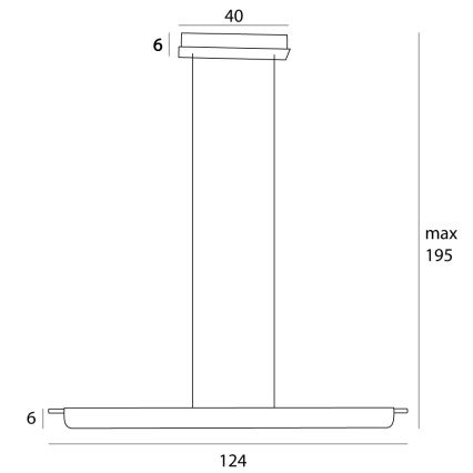 MAXLIGHT P0597 - LED Dimmable chandelier on a string JO-JO LED/40W/230V 2700/4500/5500K anthracite