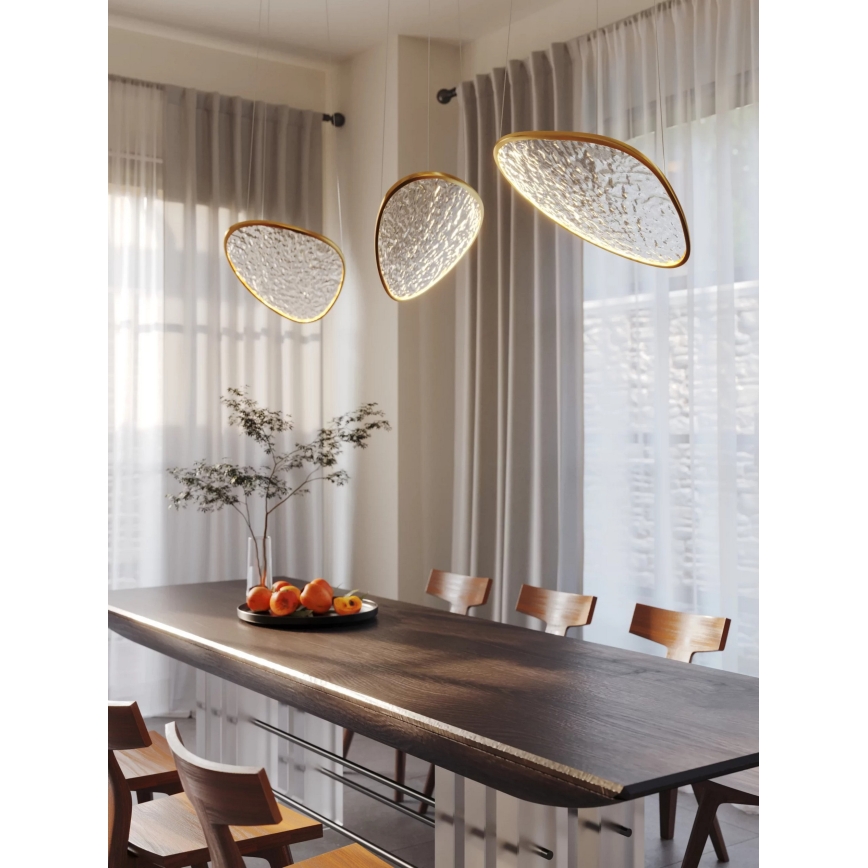 MAXLIGHT P0637D - LED Cable Chandelier EMPIRE LED/17W/230V Gold