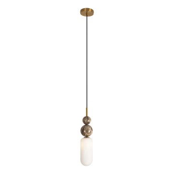 MAXLIGHT P0642 - NOVA cable pendant lamp 1xG9/12W/230V Ø 12 cm gold