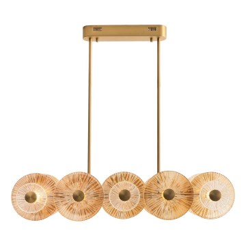 MAXLIGHT P0643 - ALLURE LED/51W/230V Gold Rod Pendant
