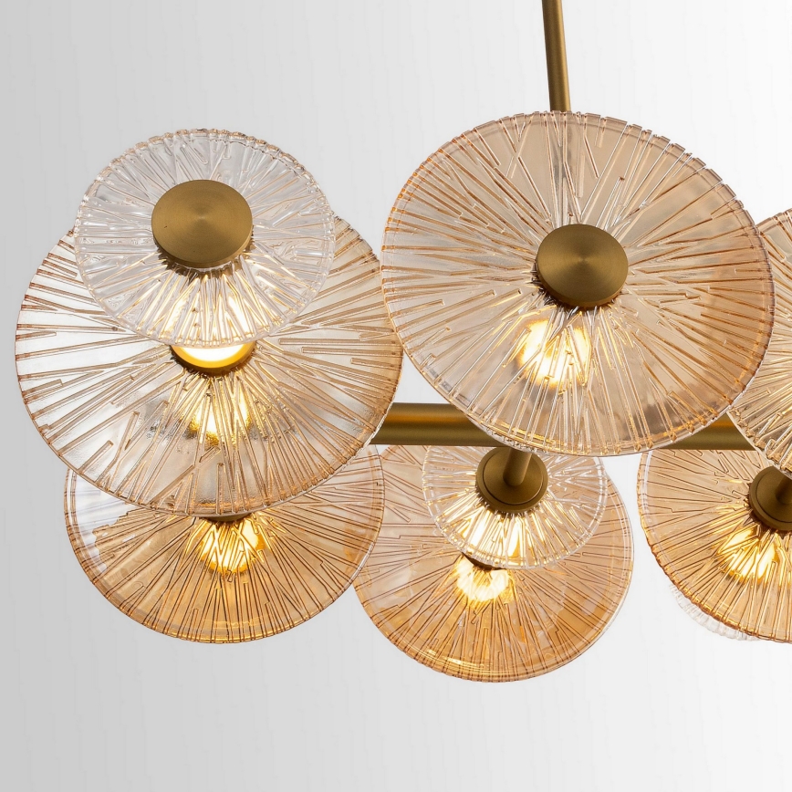 MAXLIGHT P0643 - ALLURE LED/51W/230V Gold Rod Pendant