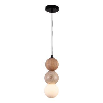 MAXLIGHT P0664 - ALICE Cable Pendant Lamp 1x G9/7W/230V Ø 10 cm Black/Beige