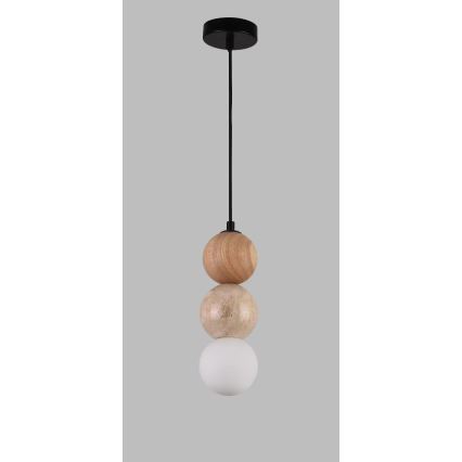 MAXLIGHT P0664 - ALICE Cable Pendant Lamp 1x G9/7W/230V Ø 10 cm Black/Beige
