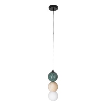 MAXLIGHT P0665 - ALICE cable pendant light 1xG9/7W/230V diam. 10 cm black