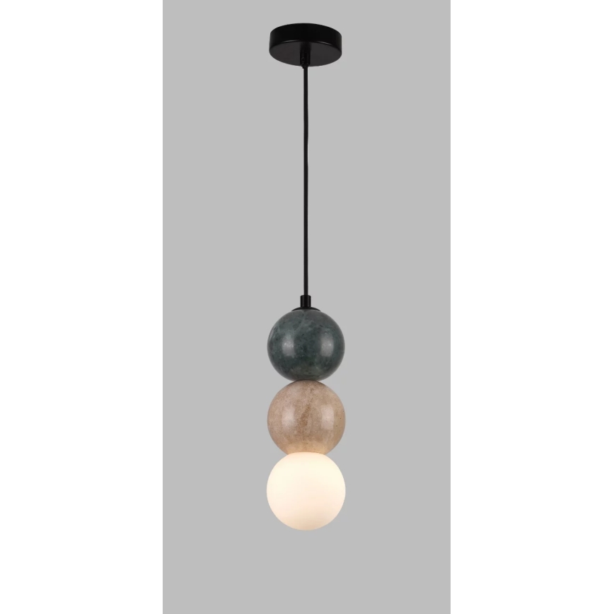 MAXLIGHT P0665 - ALICE cable pendant light 1xG9/7W/230V diam. 10 cm black