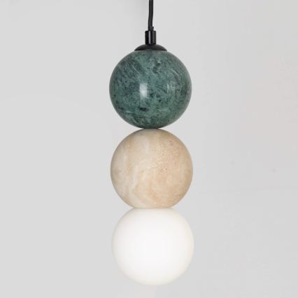 MAXLIGHT P0665 - ALICE cable pendant light 1xG9/7W/230V diam. 10 cm black