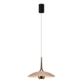 MAXLIGHT P0674 - LED Chandelier on Cable MANUKA LED/12W/230V Ø 28 cm gold/beige