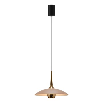 MAXLIGHT P0674 - LED Chandelier on Cable MANUKA LED/12W/230V Ø 28 cm gold/beige