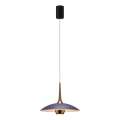 MAXLIGHT P0675 - LED pendant light on cable MANUKA LED/12W/230V Ø 28 cm gold/blue