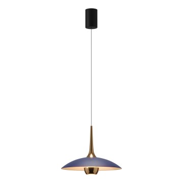 MAXLIGHT P0675 - LED pendant light on cable MANUKA LED/12W/230V Ø 28 cm gold/blue