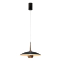 MAXLIGHT P0676 - LED pendant on cable MANUKA LED/12W/230V Ø 28 cm gold/black