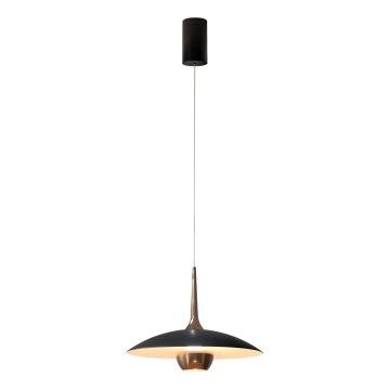 MAXLIGHT P0676 - LED pendant on cable MANUKA LED/12W/230V Ø 28 cm gold/black