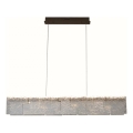 MAXLIGHT P0678 - LED cable-suspended pendant EVEREST LED/55W/230V brown