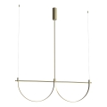 MAXLIGHT P0689 - Cable-suspended chandelier VICTORIA LED/40W/230V CRI 90 gold finish