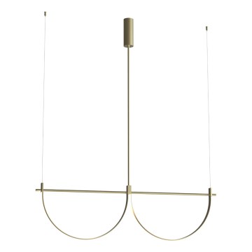 MAXLIGHT P0689 - Cable-suspended chandelier VICTORIA LED/40W/230V CRI 90 gold finish