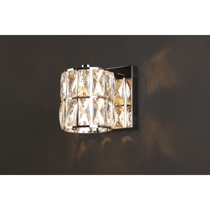 MAXLIGHT W0205 - Wall light DIAMANTE 1xG9/42W/230V shiny chrome
