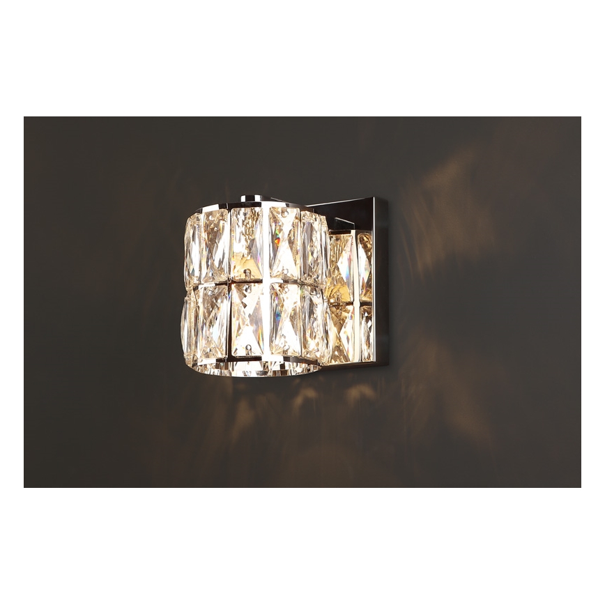 MAXLIGHT W0205 - Wall light DIAMANTE 1xG9/42W/230V shiny chrome
