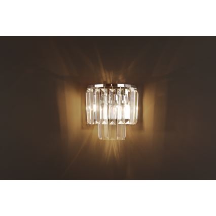MAXLIGHT W0209 - Wall light MONACO 2xG9/40W/230V shiny chrome