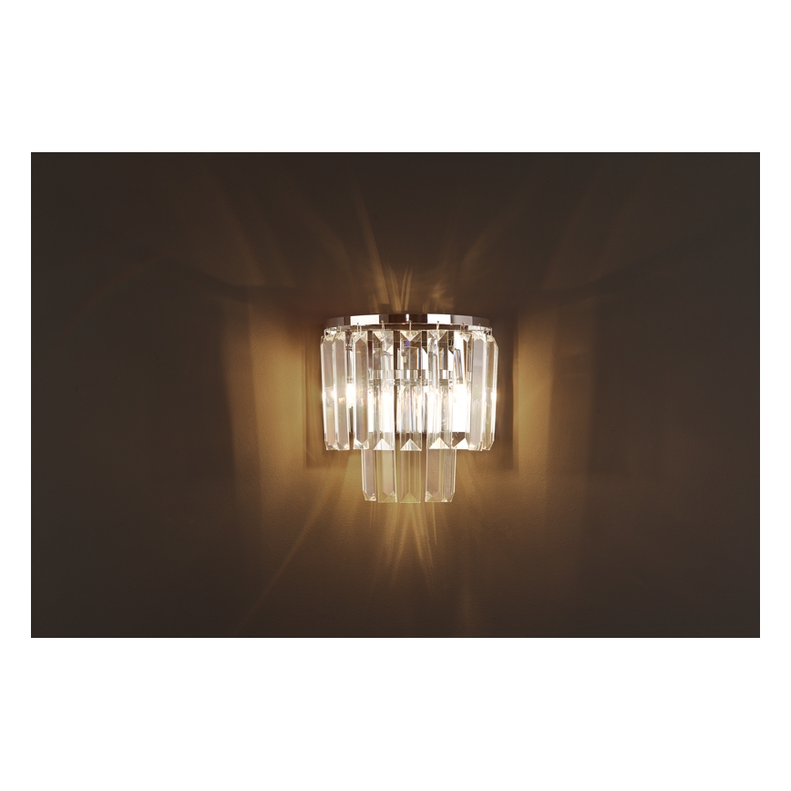 MAXLIGHT W0209 - Wall light MONACO 2xG9/40W/230V shiny chrome