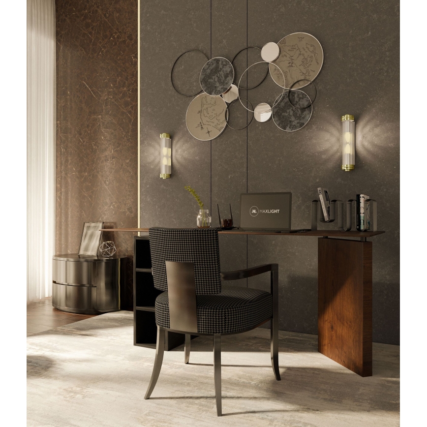 MAXLIGHT W0240 - Wall light FLORENCE 2xE14/40W/230V gold