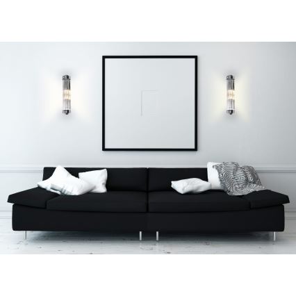 MAXLIGHT W0241 - Wall light FLORENCE 2xE14/40W/230V shiny chrome