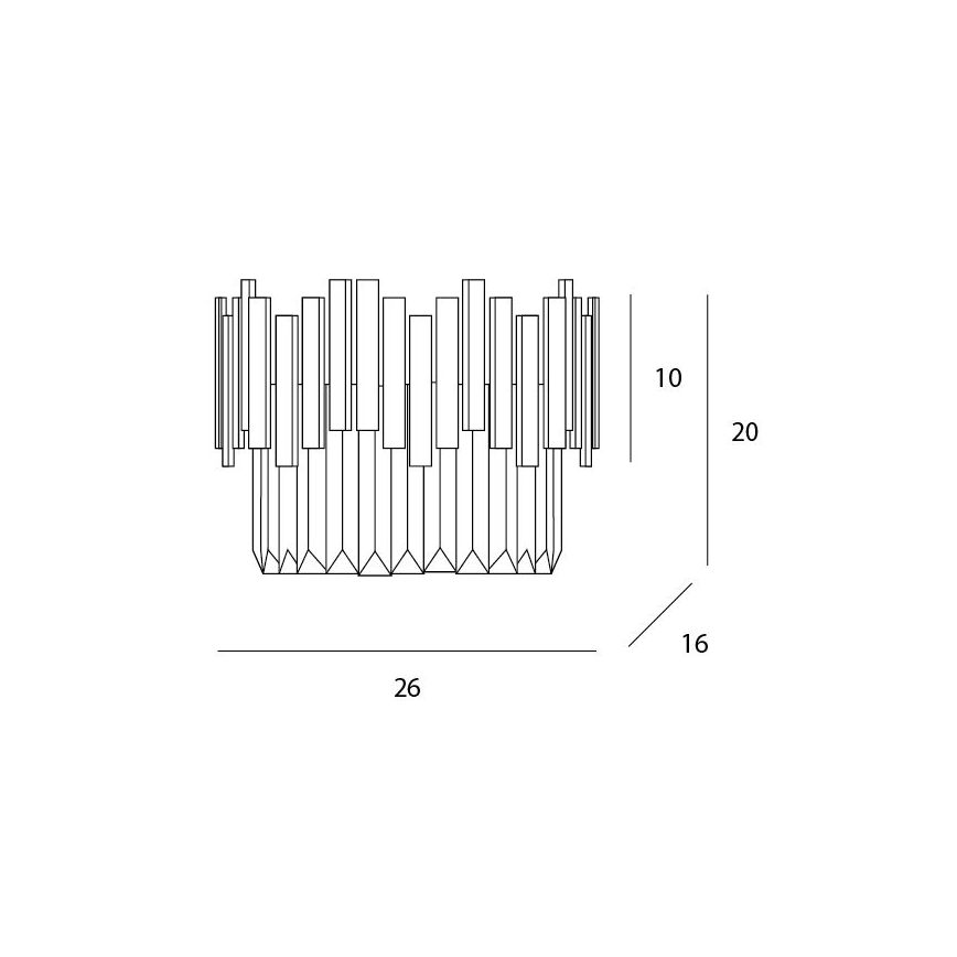 MAXLIGHT W0251 - Wall light TREND 3xG9/40W/230V gold