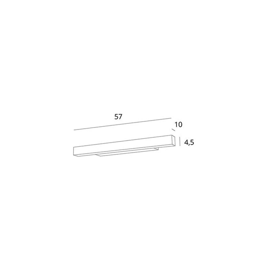 MAXLIGHT W0264 - LED Dimmable bathroom mirror lighting LINEAR LED/18W/230V 57 cm IP44 black